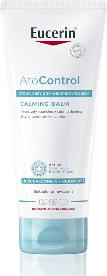 Eucerin بلسم يوسيرين أتوكونترول 200 مل مرهم مهدئ ومرطب للبشرة الجافة والحساسة جداً مثالي لعلاج التهاب الجلد التأتبي والإكزيما مناسب للأطفال - Image 1