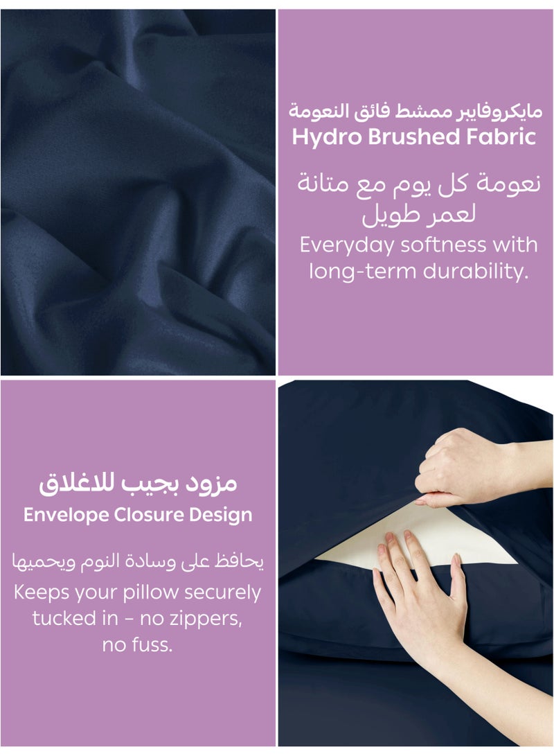 Donetella Bedding Fitted Sheet - Fits 120x200 Cm Bed For Twin Bed 2 Pcs (1 Fitted Sheet and 1 Pillowcase) - 30 Cm Deep Pocket - Solid Bed Sheet - Image 5