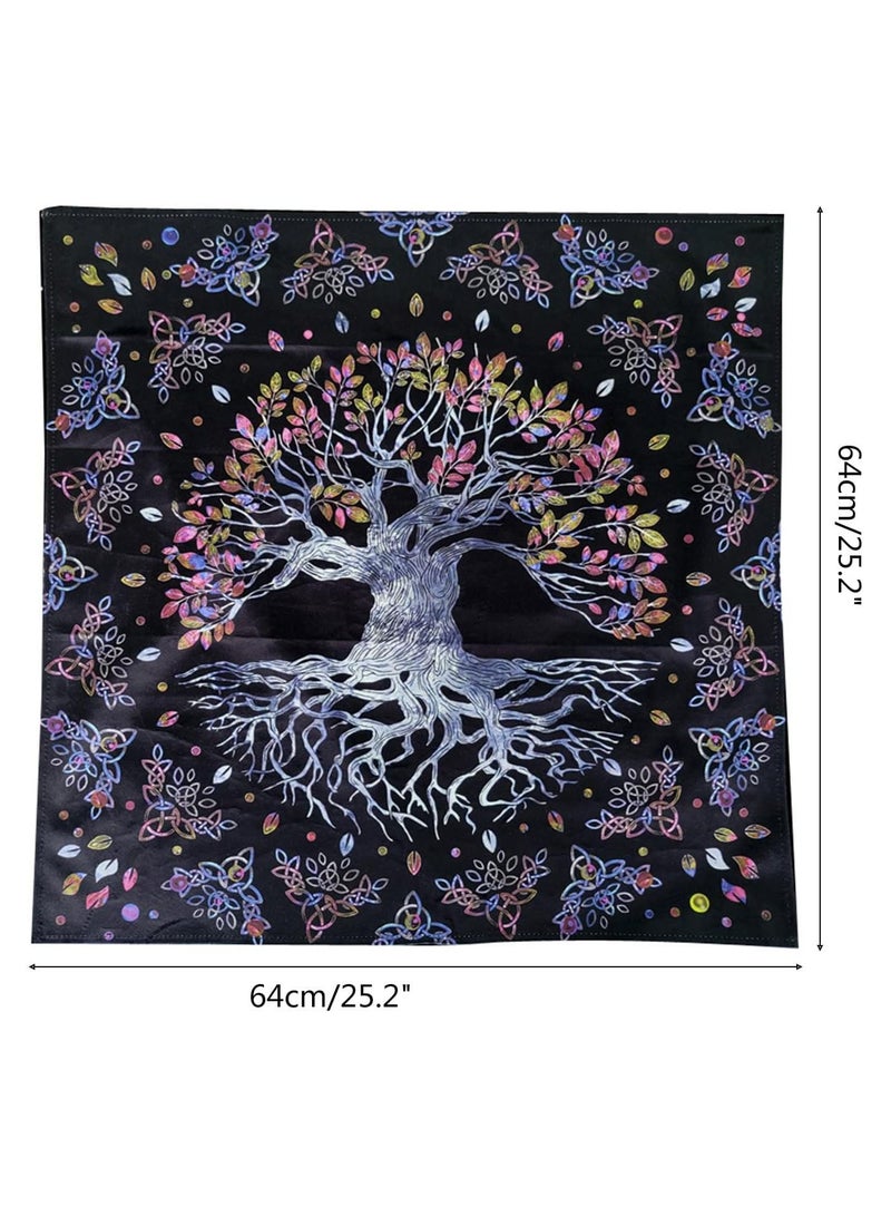 GGOOT Square Flannel Tarot Altar Cloth Card Board Game Astrology Oracles Card Pad Table Cover Card Mat Divination Tablecloth tarot spread cloth tarot reading cloth divination tablecloth tarot table cloth - Image 3