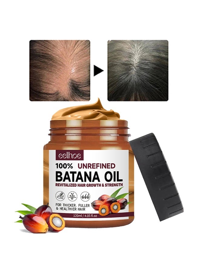EELHOE 100% Unrefined Batana Oil , Revitalized Hair Growth & Strength . For Thicker, Fuller & Healthier Hair ,  Batana Oil Organic for Healthy Hair, Batana Oil Hair Mask (120ml) - Image 1