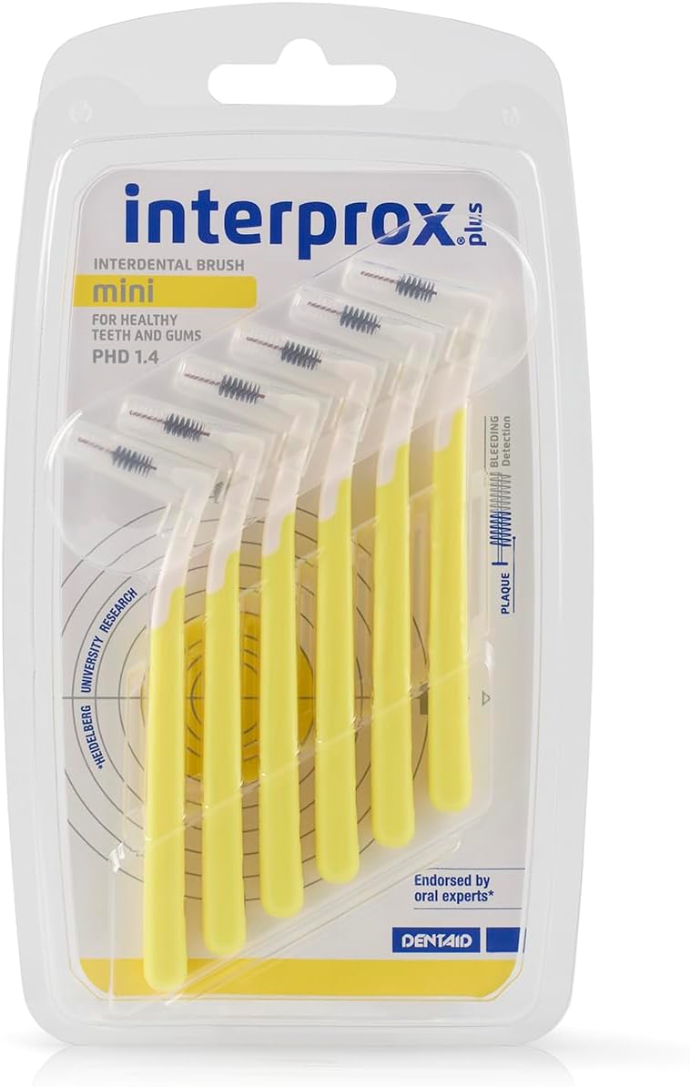 interprox فرشاة بين الأسنان الصغيرة إنتر بروكس بلس صفراء 11 مم - Image 1