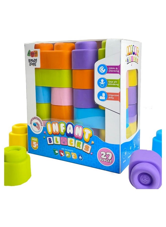ZEPHYR Zephyr Learning Steps - Infant Blocks - Set - 3, Early Development, Block Sets, Colors and Counting, Premium Blocks, Stack Toy  - Image 1