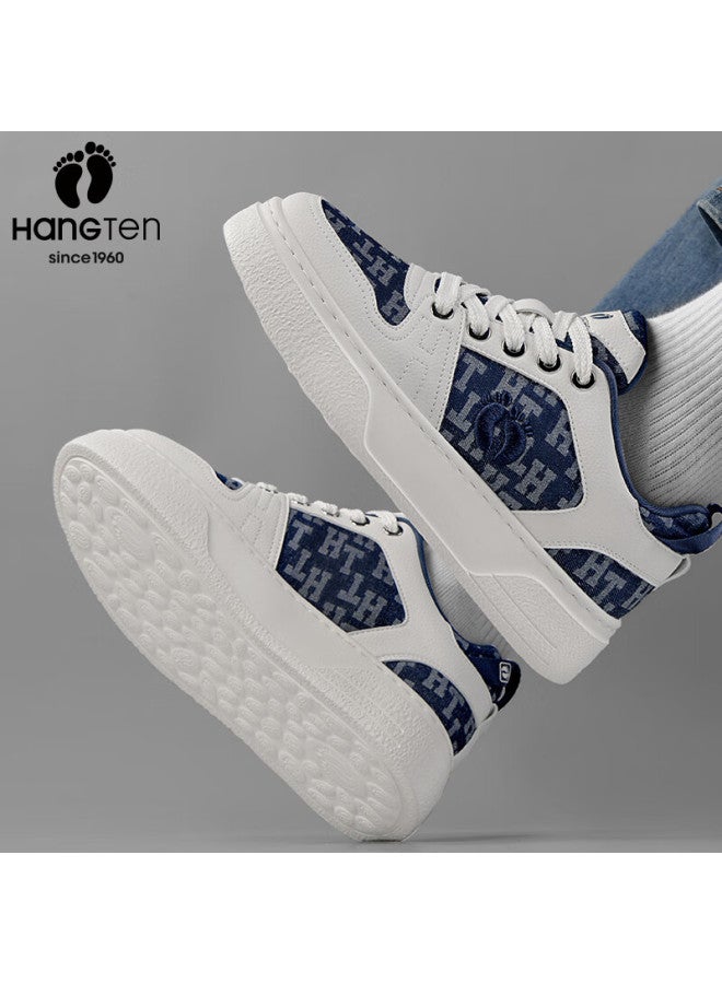 Hang Ten Men's Spring New Trendy Skate Shoes Fashion Sports Shoes Versatile Comfortable Casual College Style White Shoes For Men - Image 4