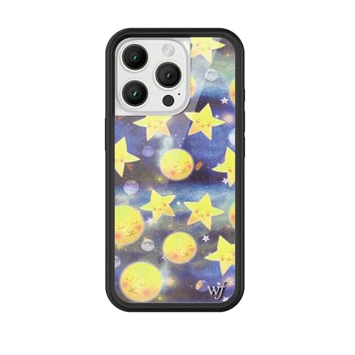 Wildflower Cases Compatible with iPhone 16 Pro Protective Black Bumper 65ft Drop Test Certified Women Owned Small Business Sky Moon Galaxy Night Star Aesthetic Celestial Dreaming - Image 1
