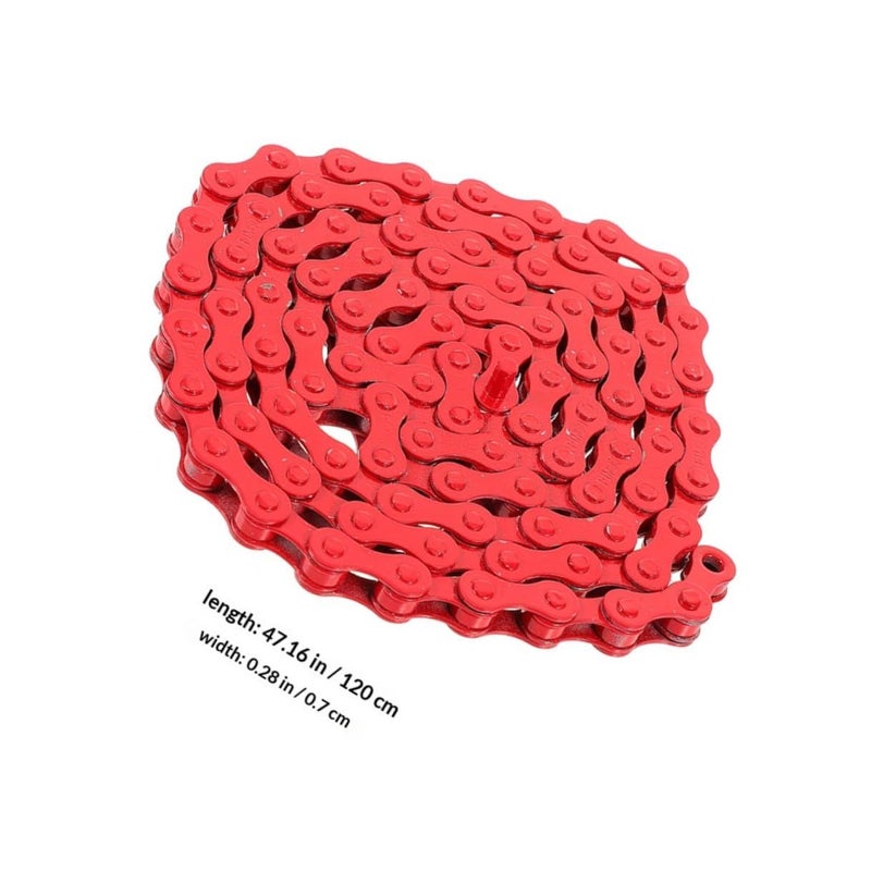 Single Speed Bike Chain Steel 94 Links Detachable Replacement For Road And Mountain Bikes - Image 3