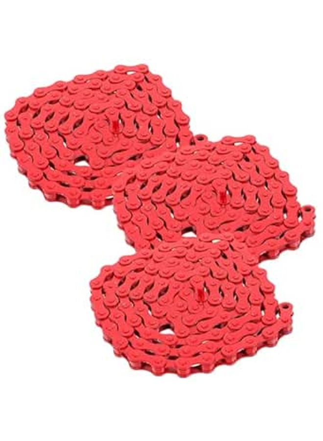 Single Speed Bike Chain Steel 94 Links Detachable Replacement For Road And Mountain Bikes - Image 1