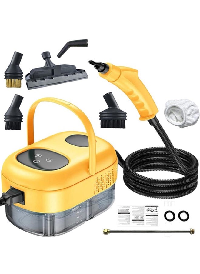 APEX - Handheld Steam Cleaner for home, Steamer for Cleaning, Multipurpose Portable Steam Cleaners Use with Safety Lock and 6 Accessory Kit to Remove Grime, Grease, More, Save Time and Effort - Image 1