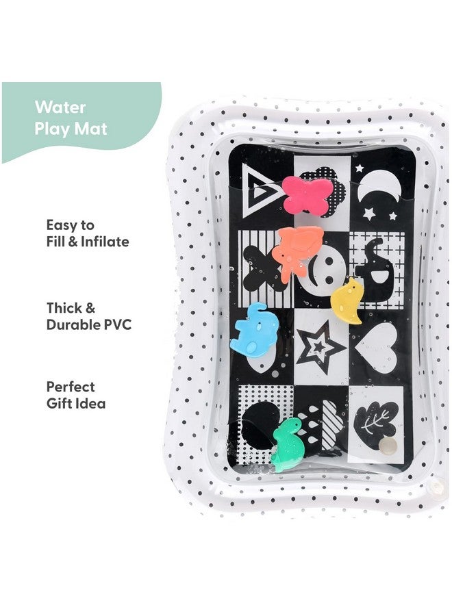 The Peanut Shell حصيرة اللعب المائية من بي نات شيل لتوقيت البطن للأطفال، الفتيات أو الأولاد - لعبة حسية تطويرية عالية التباين، ألعاب أرضية للأطفال الرضع، أساسيات الأطفال التي يجب توافرها - مونتيسوري - Image 2