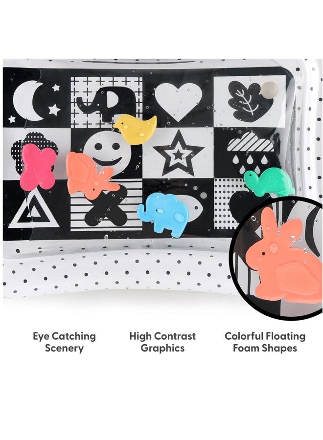 The Peanut Shell حصيرة اللعب المائية من بي نات شيل لتوقيت البطن للأطفال، الفتيات أو الأولاد - لعبة حسية تطويرية عالية التباين، ألعاب أرضية للأطفال الرضع، أساسيات الأطفال التي يجب توافرها - مونتيسوري - Image 3