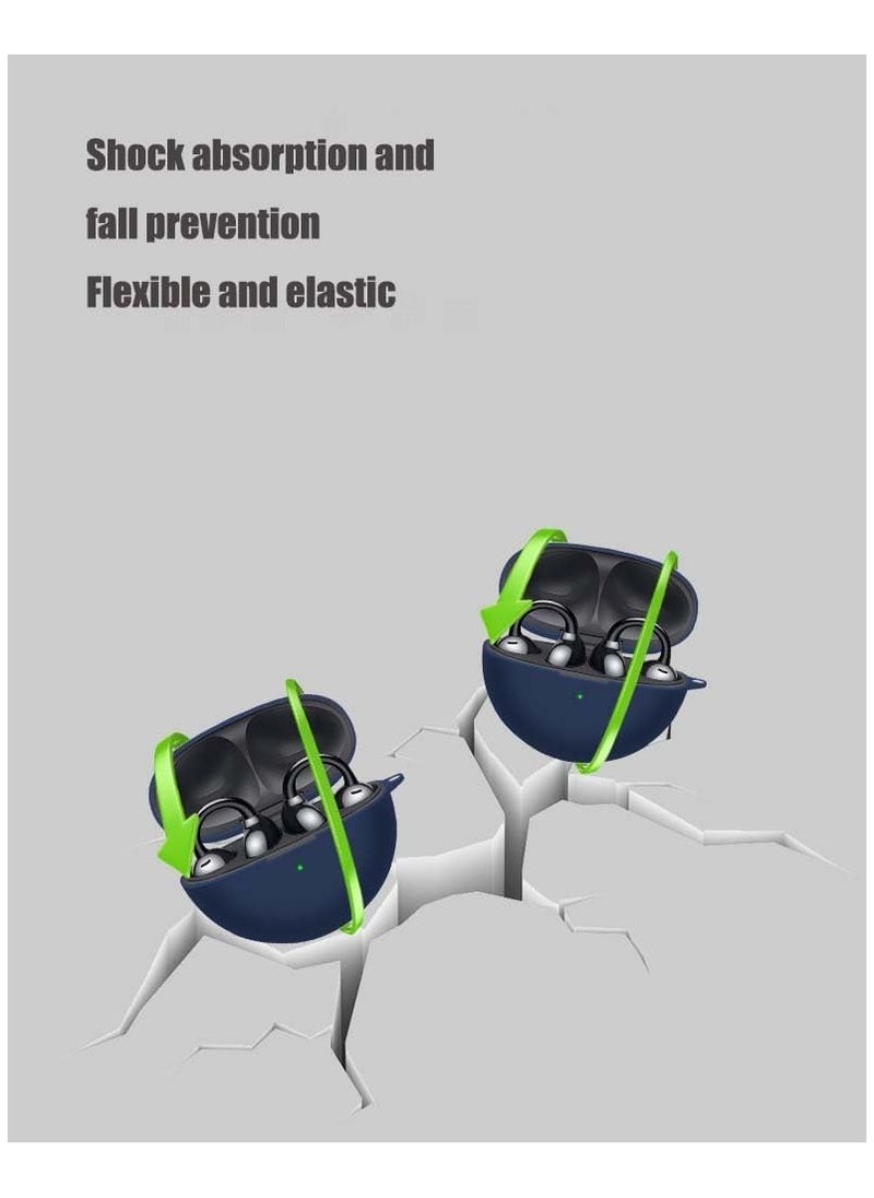 FARROBIZZ Silicone Case Compatible With Huawei Freeclip - Protective Cover for Headphones -Blue  - Image 3