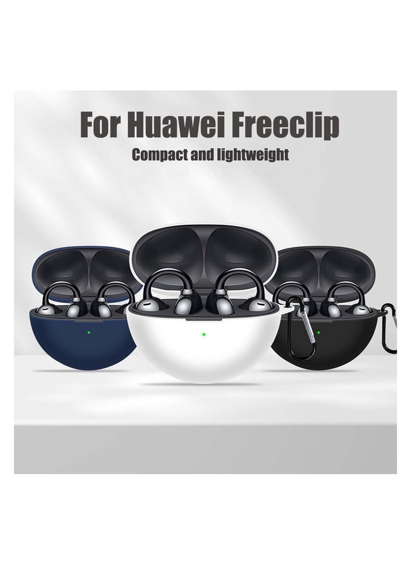FARROBIZZ Silicone Case Compatible With Huawei Freeclip - Protective Cover for Headphones -Blue  - Image 5