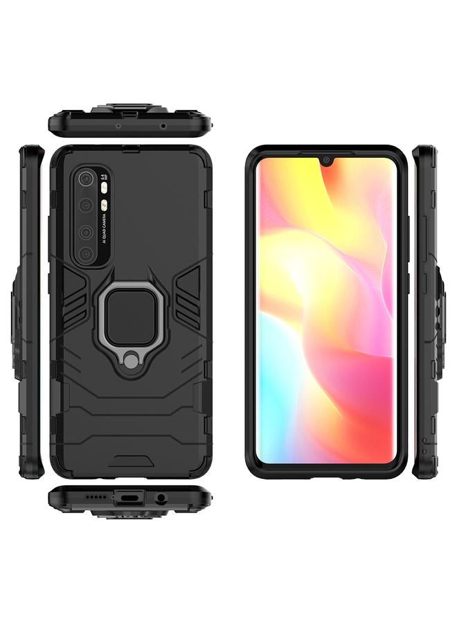 erorex Case For Xiaomi Mi Note 10 Lite PC + TPU Anti-fall Protective Case with Ring Holder - Image 2