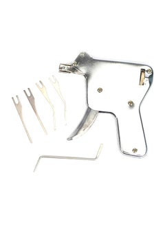 NIBEMINENT Stainless Steel Lock Pick Set Door Opener Broken Key Remover Kit Silver 12 x 1.4 11cm  - Image 1