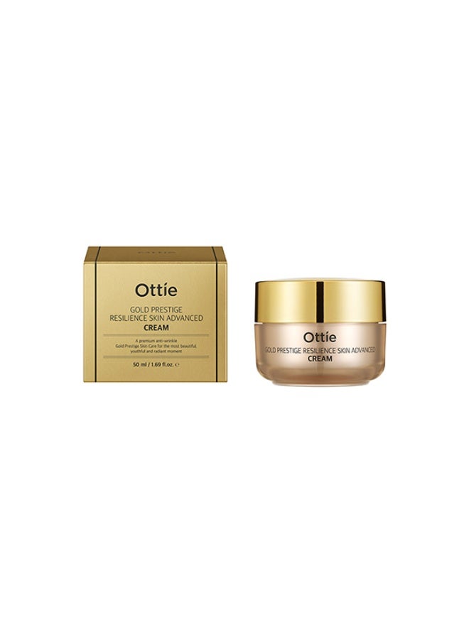 أوتي كريم Ottie Gold Prestige Resilience المتقدم بحجم 50مل | مضاد للتجاعيد | يُشدّ ويُجدد البشرة الناضجة | K-Beauty الفاخرة - Image 1
