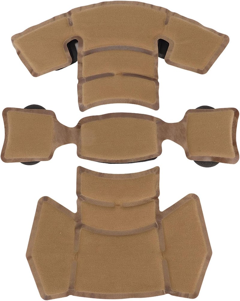 Helmet Liner System, 3 piece Memory Sponge Pads with Hook and Loop Stickers, for Cycling Scooter Skateboard Sport Helmets (Soil Color) - Image 1