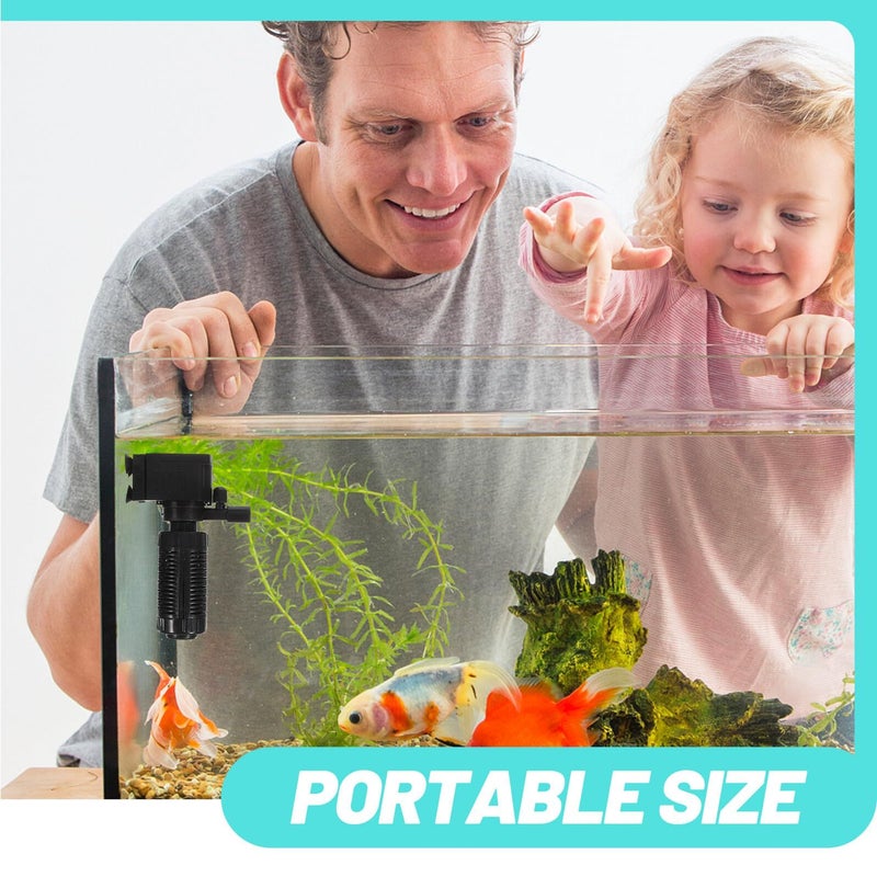 Alasum Multi-use Underwater Aquarium Internal Filter Built-in Canister for Freshwater Tank - Image 4