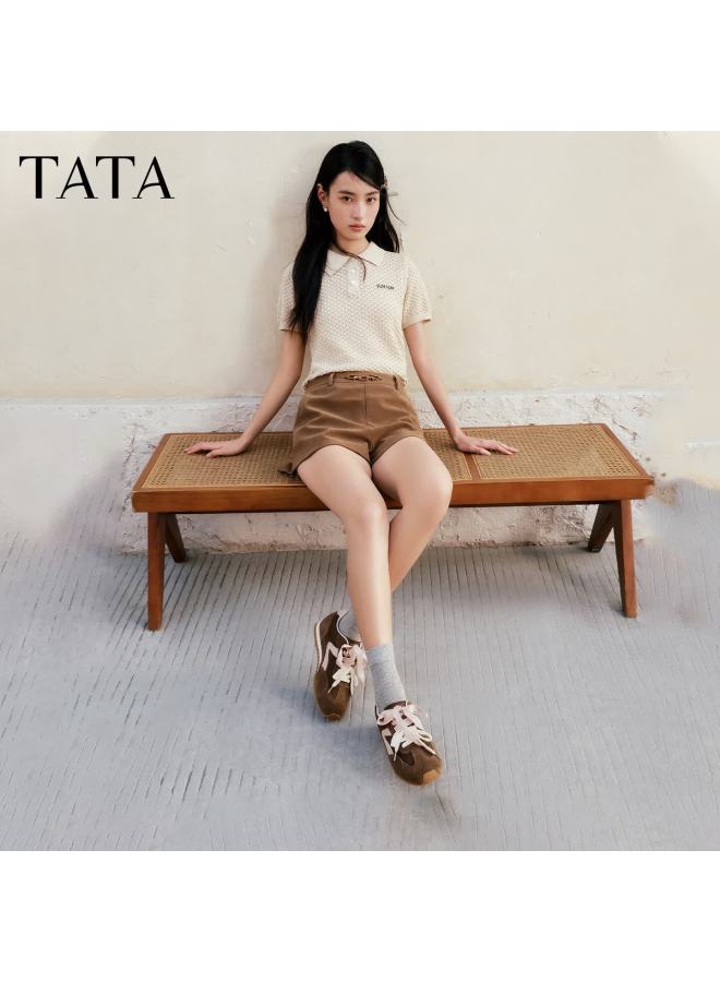 Tata  Spring Mall Style Women's Casual Sneakers Brown/pink Size 36 - Image 3