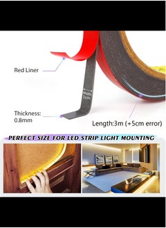 3M VHB Double Sided Tape,Heavy Duty Mounting Tape,3m x 10mm Adhesive Foam Tape Made with 3M VHB for Home Office Car Automotive Decor  - Image 2