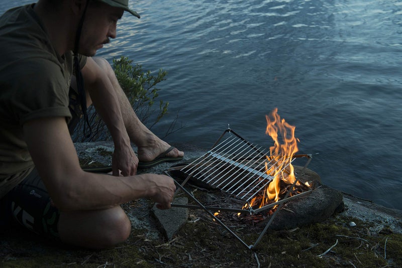 WOLF GRIZZLY GRILL, Compact Backpack Grill; The Perfect Over Fire Grill for Your Next Camping or Backyard Adventure - Image 4