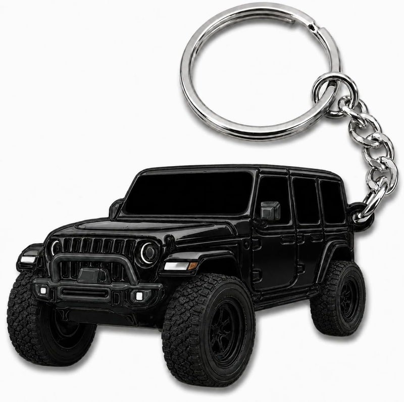 Jeep Wrangler Keychain - Officially Licensed Jeep Rubicon Accessories JL Key Chain JKU 2026 2025 - Image 1