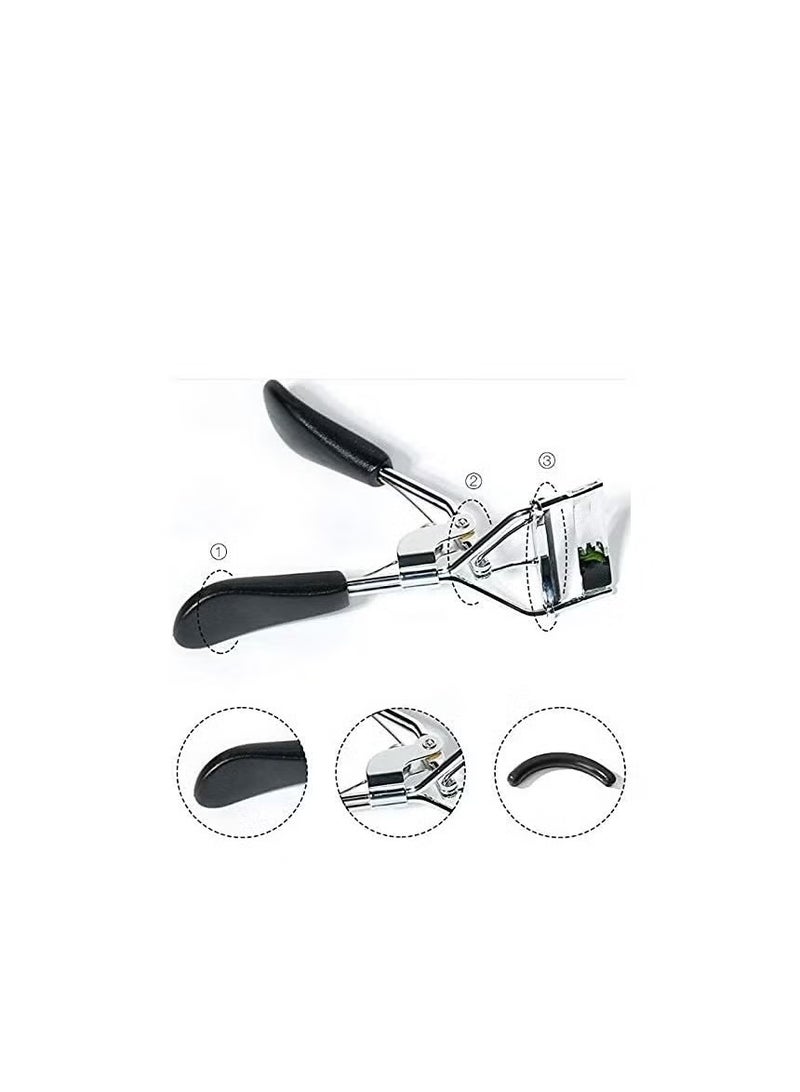 سيمونث ximonth Eyelash curler mini portable trimmer tool makeup المبتدئين يستخدمون وسائد ضغط السيليكون المتقدمة لإنشاء تجفيف مثالي لجميع أشكال العين - Image 5