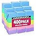 TEAWOO Microfiber Towels Bulk400 Pack Cleaning Cloths Microfiber Towels for Cars Cleaning Rags 5 Colors Assorted 12x12 inches - Image 1