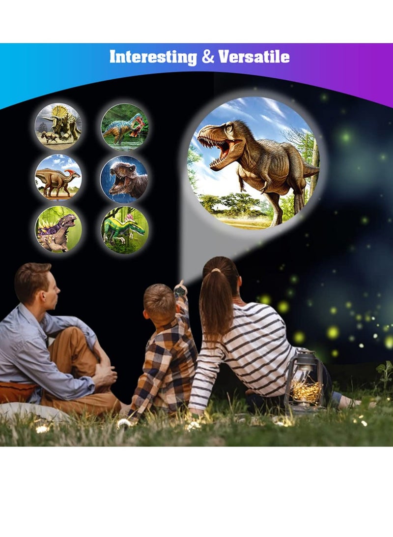 KASTWAVE Watch with 24 Kinds of Dinosaur Projection Pattern Cartoon Children Digital Dinosaur Watch Toy for Boys and Girls Children Toy Watches with Cover Adjustable Date and Time Projector Watch - Image 2