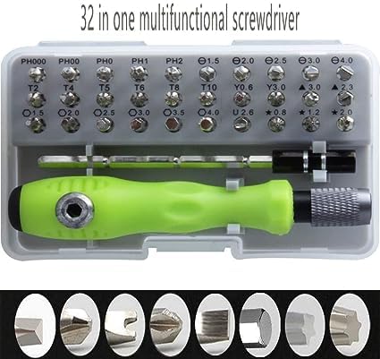 Screwdriver Set, 32 in 1 Multifunctional Screwdriver Set, Screwdriver Handle with Flexible Extension Bar and Organizer Case for Laptop, Magnetic Absorption Drill Bits Repair Tool  - Image 5