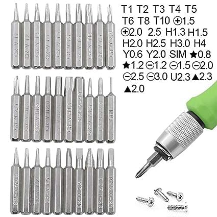 Screwdriver Set, 32 in 1 Multifunctional Screwdriver Set, Screwdriver Handle with Flexible Extension Bar and Organizer Case for Laptop, Magnetic Absorption Drill Bits Repair Tool  - Image 3