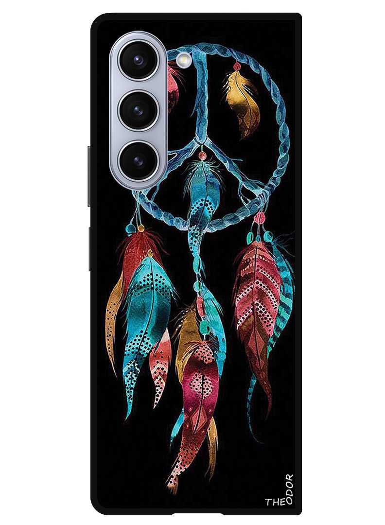 Theodor Protective Case Anti Scratch Shock Proof Bumper Cover For Samsung Galaxy Z Fold 6 Wind Charm Blue - Image 1