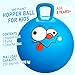 U&C Planet UC Planet Hopper Ball 20 inches Bouncy Ball with Handle for Kids Age 59 Hoppity Hop Sit and Bounce Jumping Hopping Toy with Pump and Gift Box Great Gift for Birthday Christmas Blue - Image 4