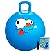 U&C Planet UC Planet Hopper Ball 20 inches Bouncy Ball with Handle for Kids Age 59 Hoppity Hop Sit and Bounce Jumping Hopping Toy with Pump and Gift Box Great Gift for Birthday Christmas Blue - Image 2