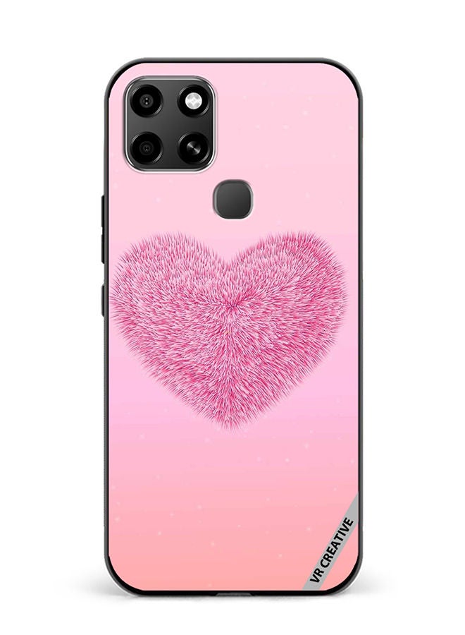 VR CREATIVE Protective Case Cover For Infinix Smart 6 Soft Heart Design Multicolour - Image 1