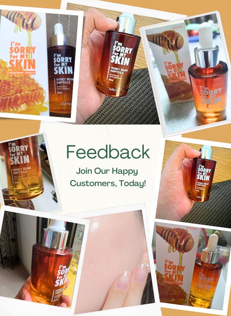 I'm Sorry For My Skin Honey Beam Ampoule 30ml – Korean Skincare Anti-Aging Serum with Whitening and Wrinkle-Reducing Effects – Contains 10,000ppm Royal Jelly Honey Extract - Image 2