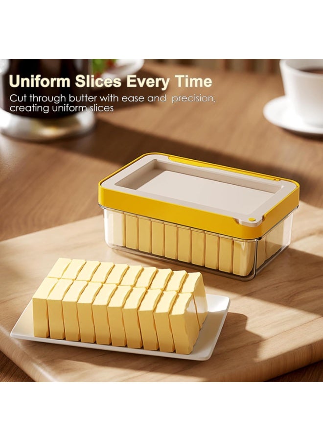 Butter Cutter Slicer with Lid and Knife for Countertop and Refrigerator, Airtight Butter Keeper Container,Easy Cutting & Storing 7.9oz （225g)Sticks, Perfect for Home Kitchen - Image 3