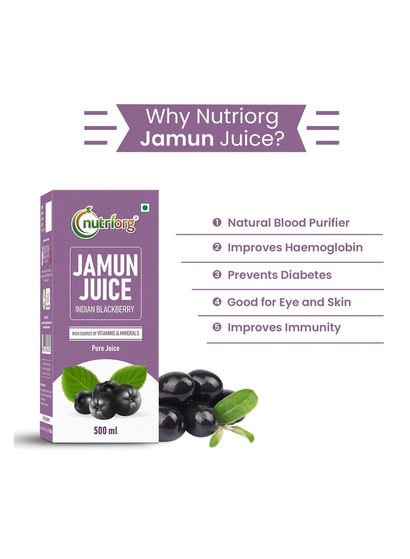 Nutriorg Jamun Juice 500ml - Image 5