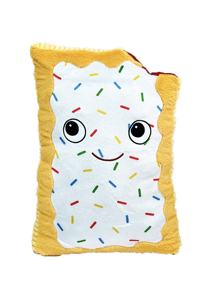General New pop tart plush sandwich chocolate biscuits snacks plush doll throw pillow doll for family and friends gifts, home decoration  - Image 1