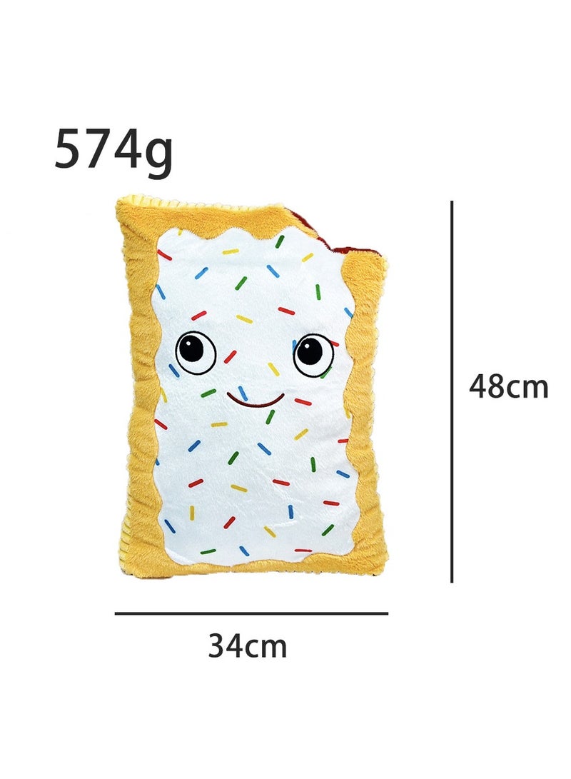General New pop tart plush sandwich chocolate biscuits snacks plush doll throw pillow doll for family and friends gifts, home decoration  - Image 2