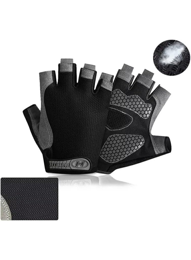 Half-finger fitness gloves - one size