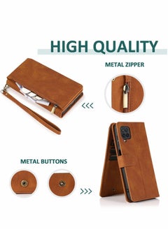 Y&D Case for Samsung Galaxy A12/M12 Wallet Zipper Leather Flip Cover Card Holder Cell Phone Cases  - Image 4