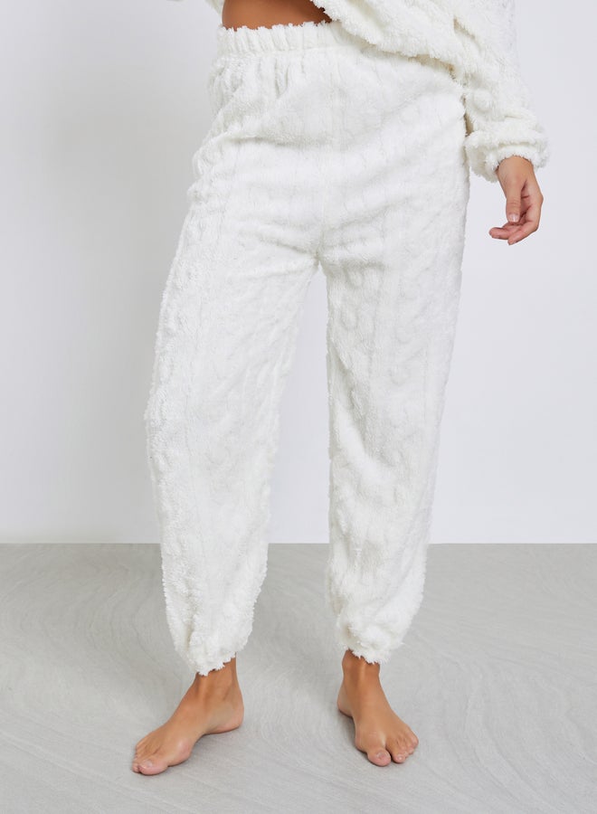 ستايلي طقم بيجاما من بنطال وبلوزة فليس بأكمام طويلة - Image 5