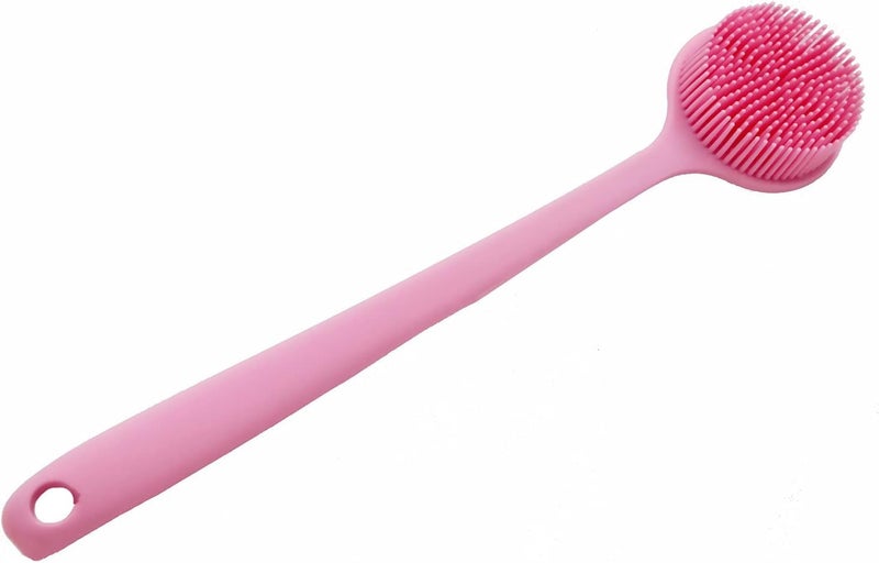 Fruhrer Silicone Back Scrubber for Shower, Lengthen Bath Body Brush with Long Handle, Double Sided Shower Brush for Shower Exfoliating and Massage Can Produce Rich Foam - Image 1