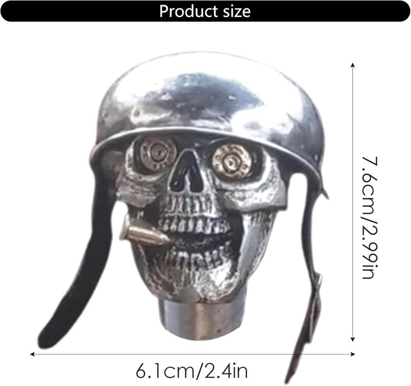 High Durability Skull Gear Shifter Lever Knob Suitable for Long Lasting Use in Any Automatic Manual Transmission Vehicle Automatic Gear Knob - Image 2