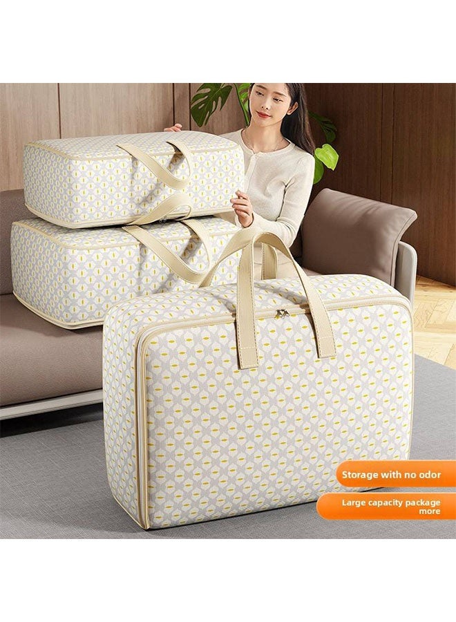 Storage Bags, 110L Large Storage Bag Waterproof Clothing ,Storage Organizing Bags With Zippers And Handles,Travelling, moving home, packing bag, duffel bag, storage box, Quilt storage,Collapsible Moving Bags Space Saver Bags For Comforters Clothes Bedding(70*50*25cm) - Image 4