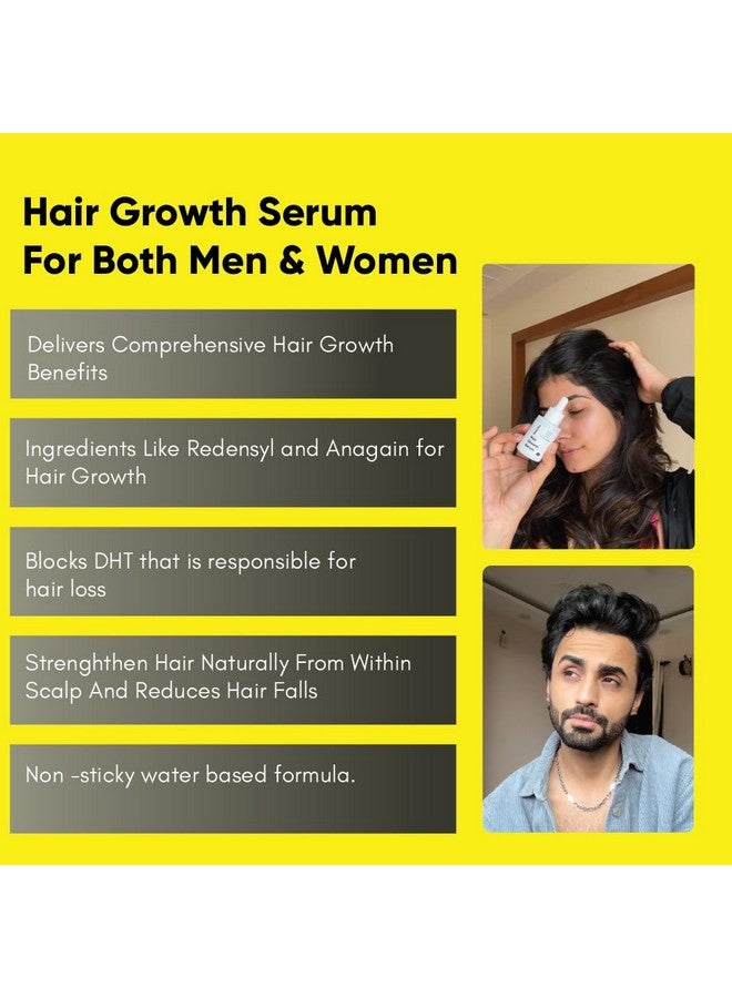 Masofta Hair Growth Serum with 3% Redensyl, 5% Capixyl, 4% Anagain, 3% Procapil & 3% Baicapil, Rosemary & Biotin For Hair fall Control & Promoting Hair Growth, For Both Men & Women, 30ML - Image 3