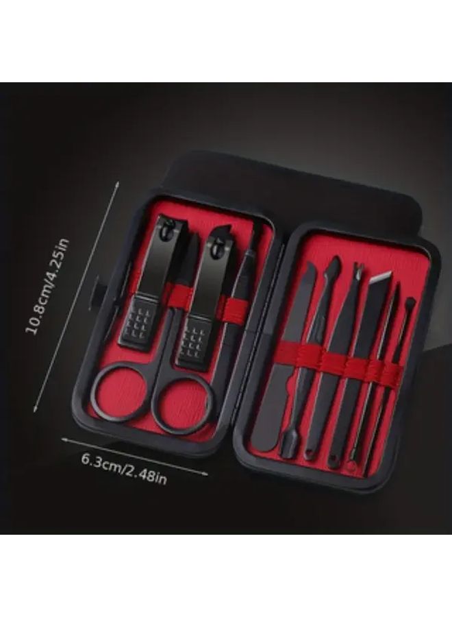 Rose Gold 4 Piece Professional Stainless Steel Nail Clipper Set With Storage Case - Image 2