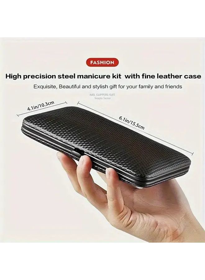 Rose Gold 4 Piece Professional Stainless Steel Nail Clipper Set With Storage Case - Image 3