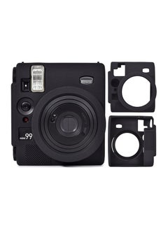 جنرال **غلاف واقي متوافق مع Fujifilm Mini 99، غلاف كاميرا Mini 99 من السيليكون اللين عالي الجودة لكاميرا Fujifilm Mini 99 الفورية، غلاف من المطاط اللين البلاستيكي بتغطية كاملة خفيف الوزن - أسود.**  - Image 1