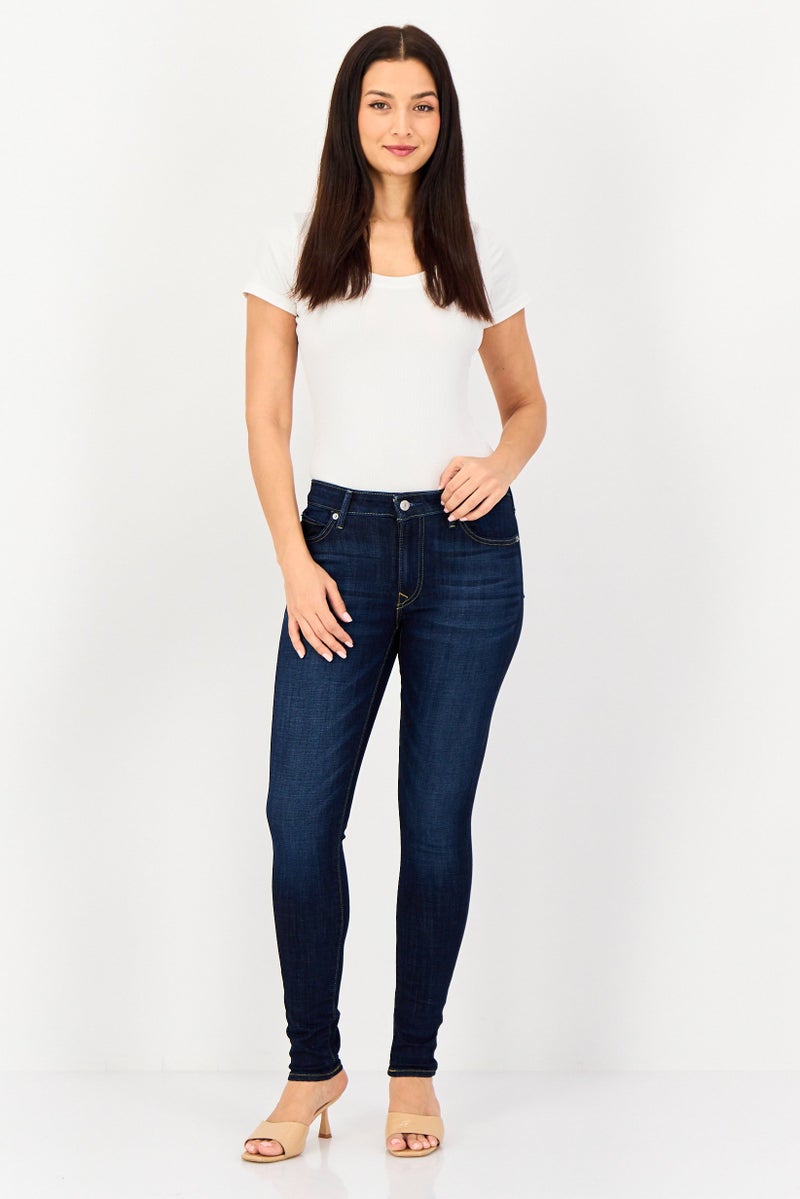 Levi's Women Skinny Fit High Rise Stretchable Jean, Medium Dark Blue - Image 2