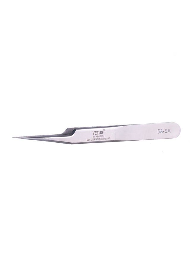IOLITE Eyelash Picking Tool For Eye Lash Extensions Supplies Stainless Tweezer Short Fine Tip 115Mm - Image 1